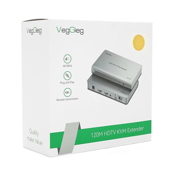 Активний VEGGIEG V-HD012 KVM HDMI 2x1 спліттер 200m, 1080P/60Hz | Зображення 4