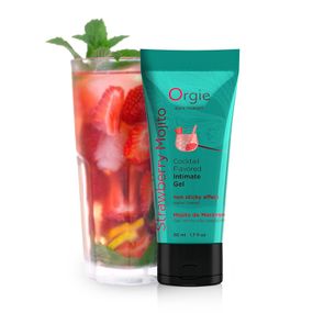 Їстівний лубрикант коктейль ПОЛУНИЧНИЙ МОХІТО на водній основі, 50 мл Orgie sexstyle