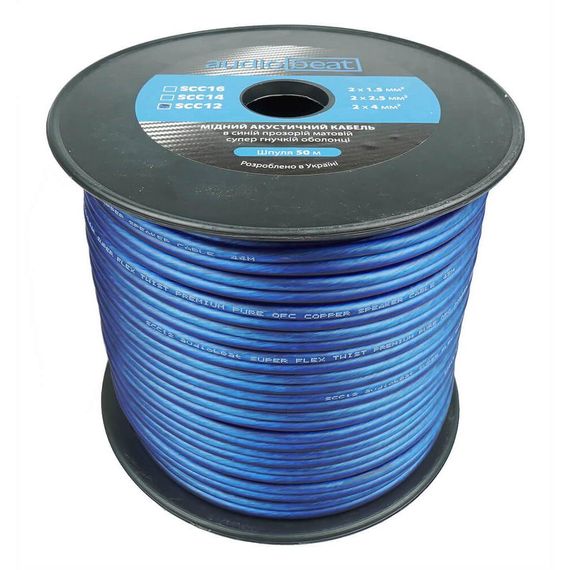 Акустический медный кабель AudioBeat SCC12 4мм2 бухта 50м