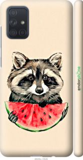 Чохол на Samsung Galaxy A71 2020 A715F Єнотик з кавуном "4605m-1826-2448"