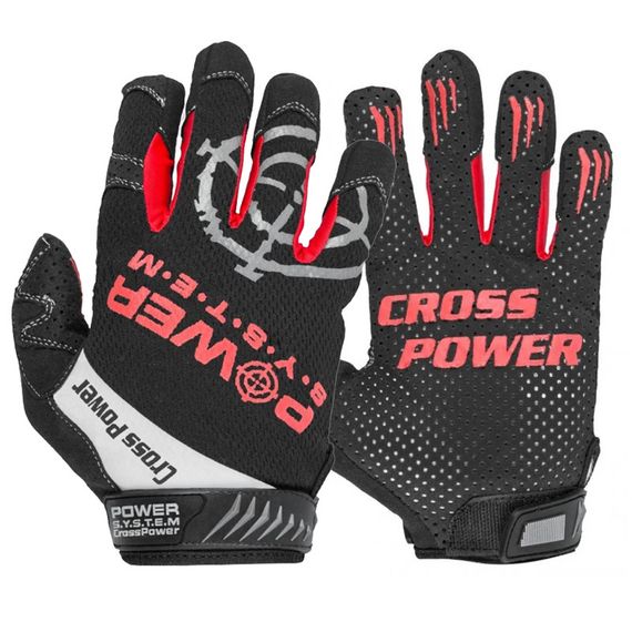 Рукавички для кросфіту з довгим пальцем Power System PS-2860 Cross Power Black/Red S
