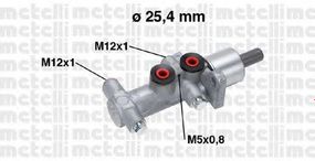 Циліндр гальмівний головний METELLI 050767 на OPEL VIVARO c бортовой платформой/ходовая часть (E7)