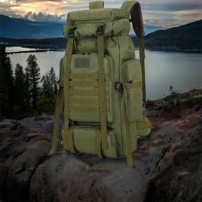 Тактичний штурмовий рюкзак 70л, Бойовий рюкзак штурмовий, Військовий штурмовий PS-558 похідний рюкзак