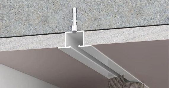 Карниз прихованого монтажу, врізний для гіпсокартону, Soffito Smart, Білий 300см., Шинний карніз, True | Зображення 2