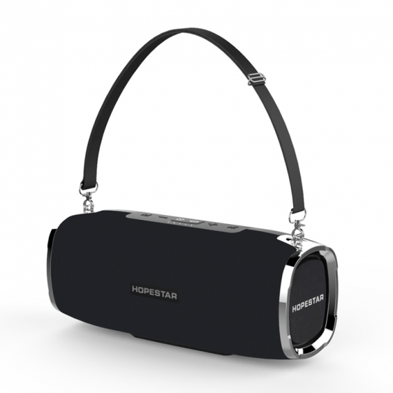 Портативная Bluetooth колонка с влагозащитой и мощностью 31 Ватт 2*8W+15W HPS A6 Black | Зображення 5