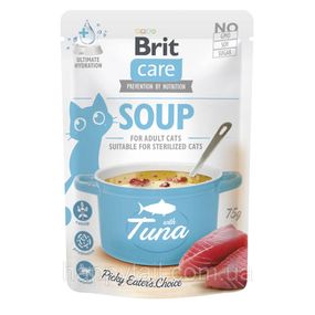 Корм влажный Brit Care Soup Tuna д/котов суп с тунцом 75 г