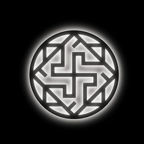 Панно декоративне картина на стіну Валькірія LED підсвітка 400х400 acr-p000232