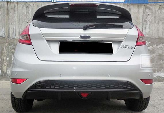 Задній дифузор DPT V-1 (HB, чорний глянець) для Ford Fiesta 2008-2017 рр