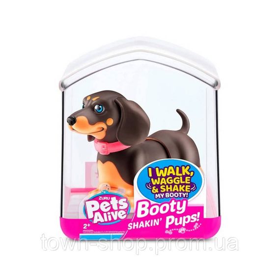 Интерактивный щенок Игривая Такса PETS ALIVE 9530SQ1-3 ходит виляет хвостиком | Зображення 3