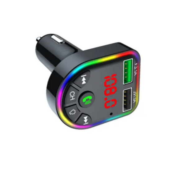 FM-модулятор Bluetooth V5.0+EDR чорний Havit HV-FM810BT | Зображення 1