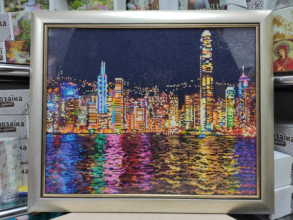Алмазная мозаика Ночной Нью Йорк 40х50 см ColorArt SP049 | Зображення 5