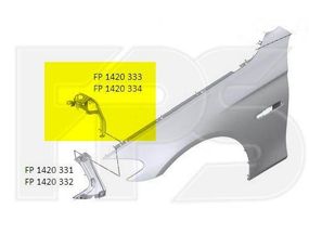 Крепление крыла левое BMW 5 F10 '10-16 (FPS) см. фото 41357207209