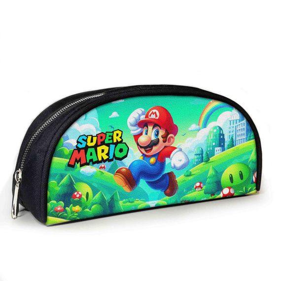 Пенал школьный с принтом Супер Марио 23х10х8 см с принтом для мальчика (3816)