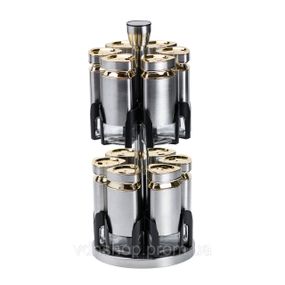 Набор баночек для специй 12 шт по 120 мл на подставке Карусель HP1327