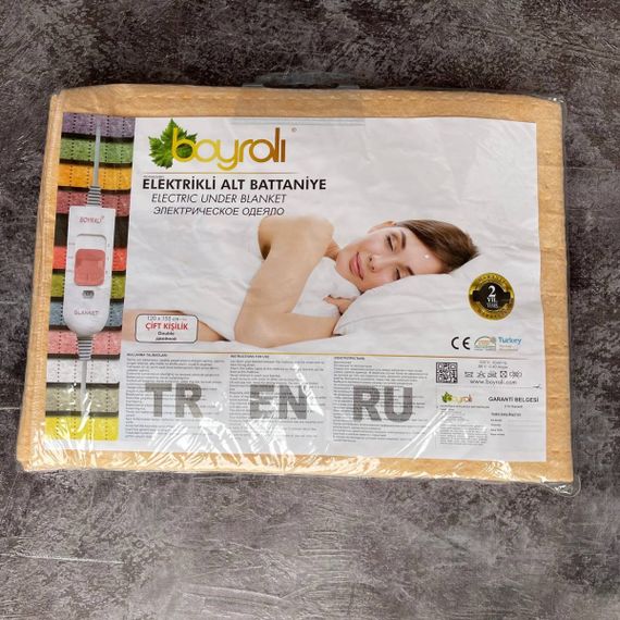 Електропростирадло однотонне BOYRALI Байка Туреччина 120x155 см 55208 оранжева | Зображення 6