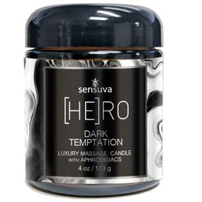 Масажна свічка Sensuva [HE]RO Dark Temptation Massage Oil Candle 113г