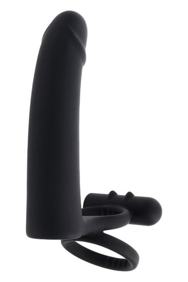 Вібратор з кільцями та віброкулею Gender X з пультом, чорний, 14.6 х 3.8 см sexstyle | Зображення 4