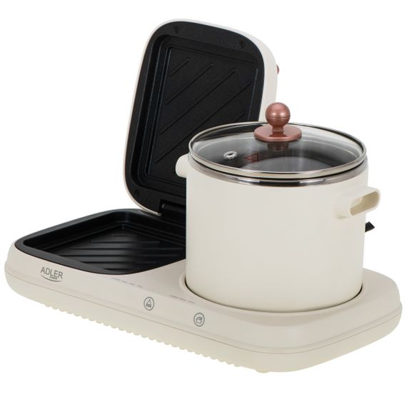 Електрогриль контактний 2 в 1 з каструлею 1 л Adler AD 6421 | Зображення 3