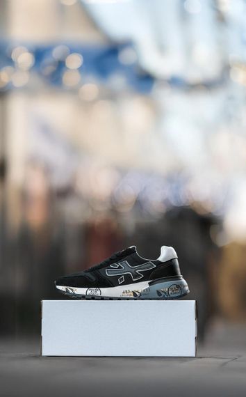 Чоловічі кросівки PREMIATA Black White | Зображення 7