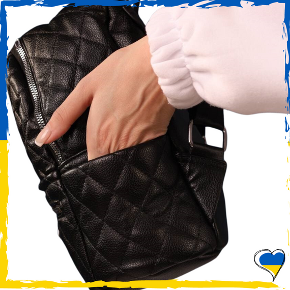 Рюкзак жіночий з якісної екошкіри. Рюкзак для дівчаток. Рюкзак чорний | Зображення 1