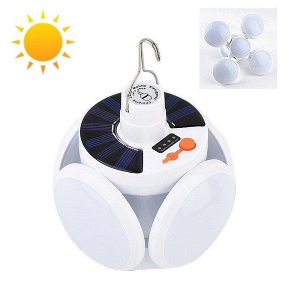 Лампа на сонячну батарею, туристичний акумуляторний ліхтар   знижка | Зображення 2