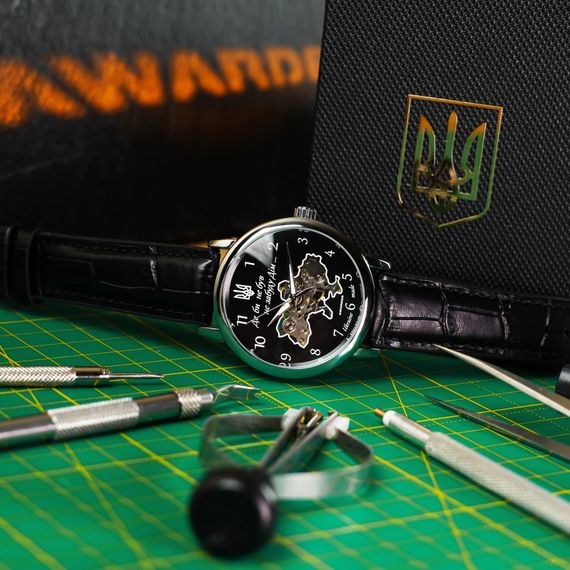 Класичний чоловічий годинник Awarder 022 Не Забуду Дім Silver-Black | Зображення 3