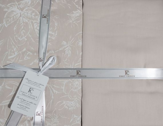 Постільна білизна First Choice Cotton Satin 160х220 сімейний Advina Champagne | Зображення 2