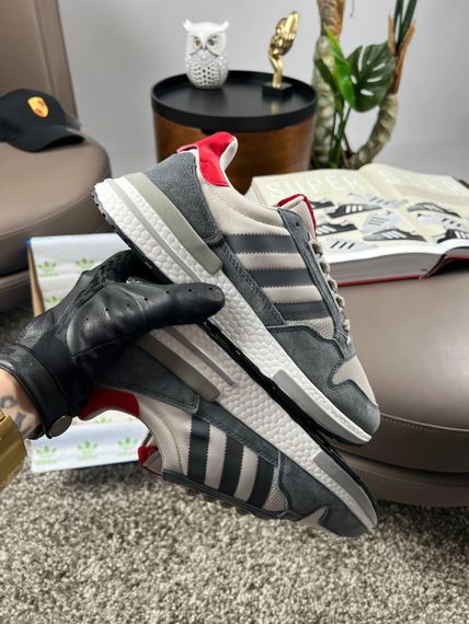 Кроссовки ZX 500 RM Grey Four Scarlet весна / лето / осень A3612 45 28,5 | Зображення 9
