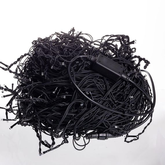 Вулична гірлянда Бахрома 50 м 840 LED чорний провід Мультиколор 50MBML