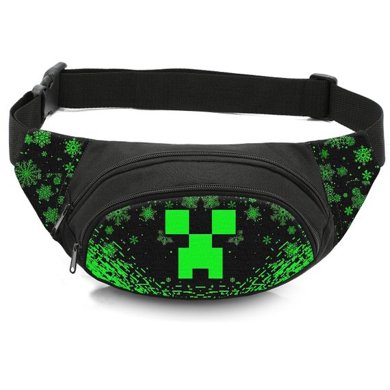 Сумка-бананка дитяча з принтом Minecraft поясна сумка для хлопчика (4527)