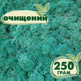 Очищений стабілізований мох ягель Смарагдовий 250 грам