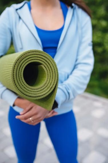 Килимок для йоги та фітнесу Power System PS-4014 PVC Fitness-Yoga Mat Green (173x61x0.6) (PS-4014_Green) | Зображення 2