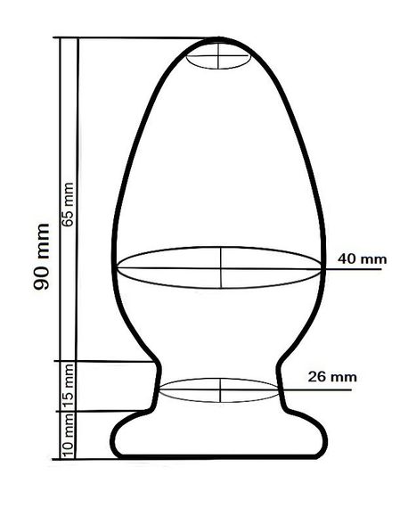 Анальный плаг из стекла EGZO EAP-C ( длина 7 см, диаметр 4.1 см ) sexstyle | Зображення 2