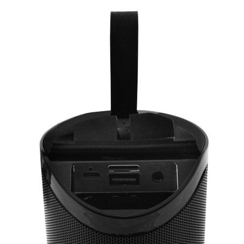 Портативная Bluetooth колонка TG-169 с разноцветной подсветкой FM-радио 5Wx2. Цвет: черный | Зображення 6