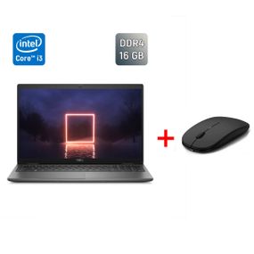 Ультрабук Dell Latitude 3540 / 15.6" (1920x1080) IPS / Intel Core i3-1215U (6 (8) ядер по 3.3 - 4.4 GHz) / 16 GB DDR4 / 256 GB SSD / Intel UHD Graphics / WebCam / HDMI б/в + Подарунок Бездротова миша USB