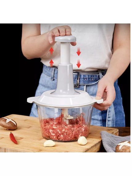 Ручний подрібнювач food processor / Механічний блендер для продуктів / Ручний занурювальний блендер 1.5л | Зображення 2