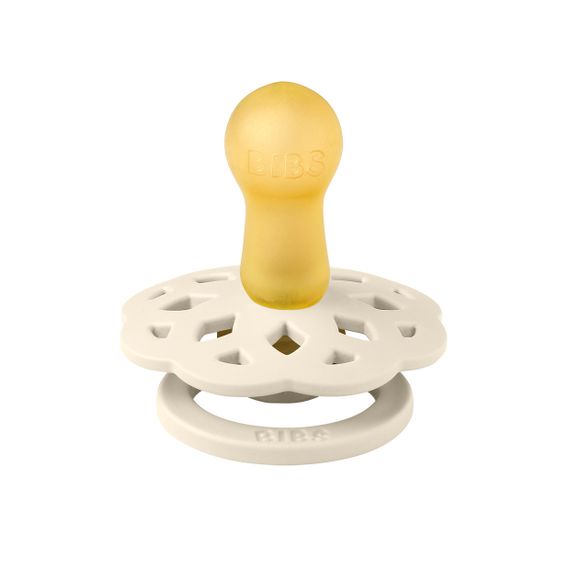 Соска пустушка BIBS Boheme кругла Ivory 6-18 міс