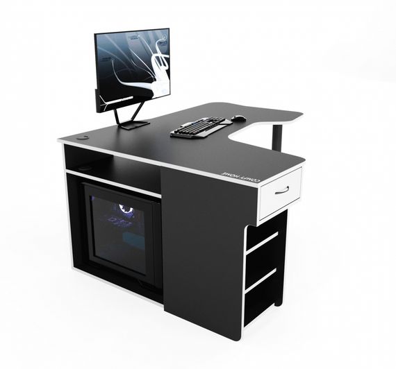 Стол компьютерный Comfy-Home Kano-2 черныйбелый | Зображення 3