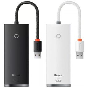 Перехідник HUB Baseus Lite Series 4in1 (USB-A to USB3.0*4) (0.25m) (WKQX03)