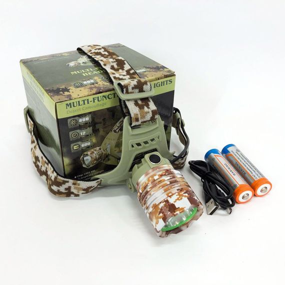 Ліхтарик на голову для роботи 2130-T6 Military, Потужний ліхтар на голову, Ліхтарик на SY-191 голову діодний | Зображення 5