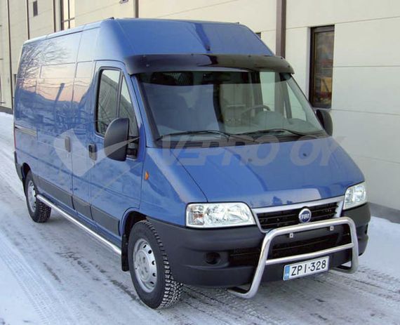 Козырек на лобовое стекло (черный глянец, 5мм) для Fiat Ducato 1995-2006 гг | Зображення 6