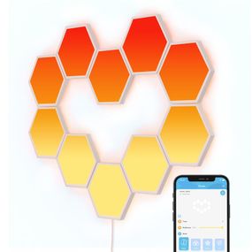 Набір настінних світильників Govee  H6061 Glide Hexa Light Panels 10шт RGB Білий (B6061301)