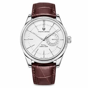 Чоловічий годинник Pagani Design PD-1689 Silver-White-Brown