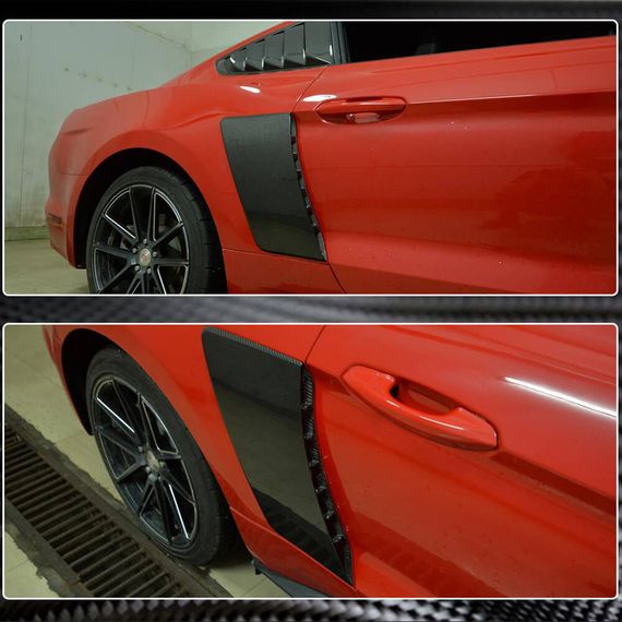 Накладки на задні крила (2015-2017, Карбон) для Ford Mustang рр | Зображення 4