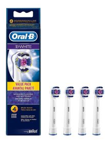 Насадки для електричної зубної щітки Braun Oral-B 3D White 4 шт
