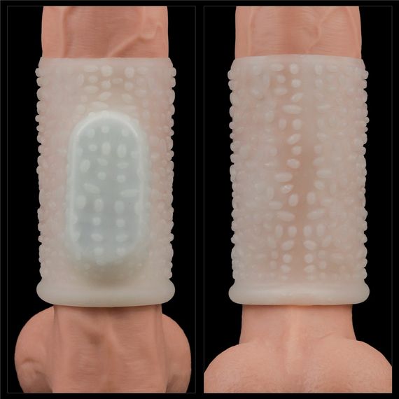 Насадка на член - Vibrating Drip Knights Ring White sexstyle | Зображення 5