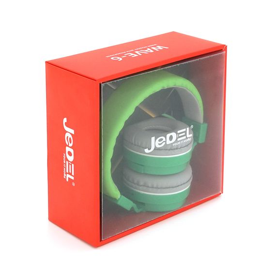 Наушники ведущие Jedel WAVE6,с микрофоном,Green,Box | Зображення 2