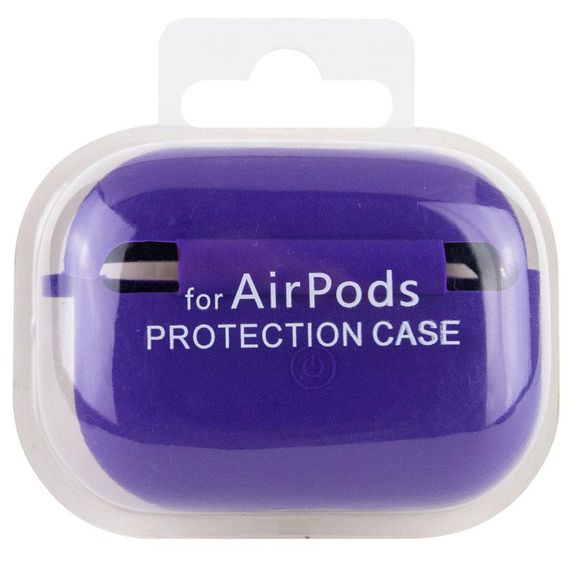 Силіконовий футляр з мікрофіброю для навушників Airpods Pro 3 Фіолетовий / Ultra Violet | Зображення 4