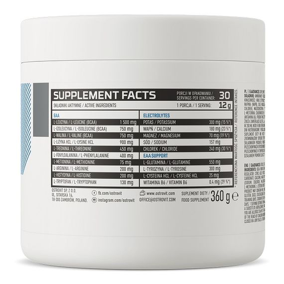 Аминокомплекс для спорта OstroVit EAAdvanced 360 g /30 servings/ Pear | Зображення 1