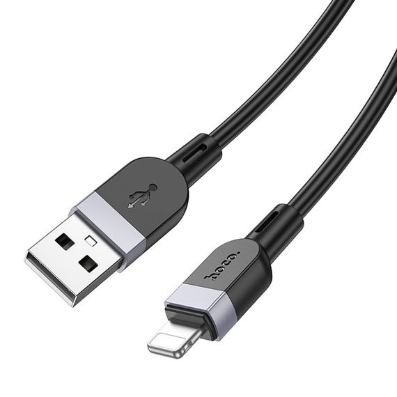 Дата кабель Hoco X109 Energy silicone USB to Lightning (2m) Black | Зображення 2